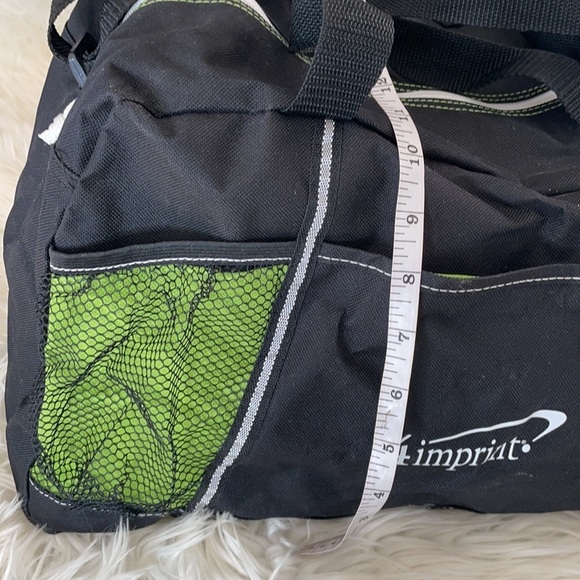 4 imprint gemline green black zip too large travel storage bag adjustable strap - Picture 3 of 16
